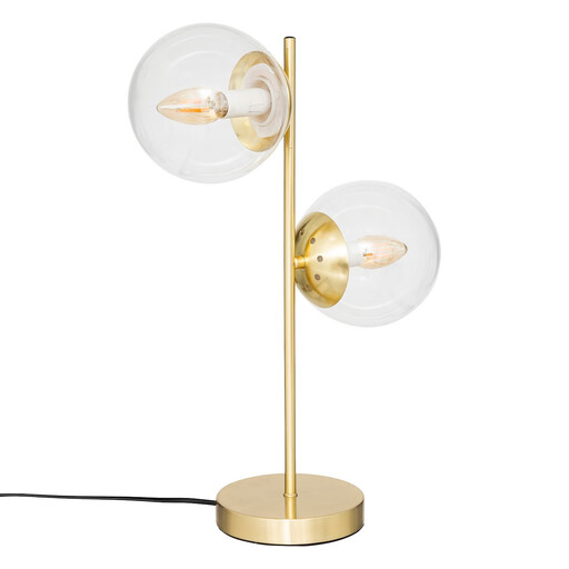 Atmosphera Collectionneur lamp met glas en goudkleurig metaal