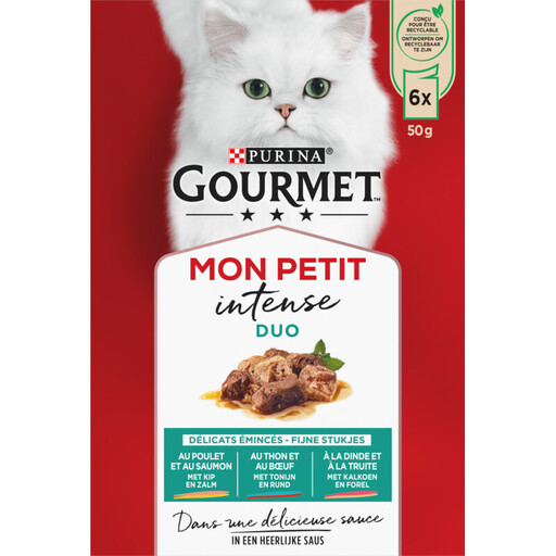 Gourmet Mon Petit Intense Duo Vlees & Vis Mix
