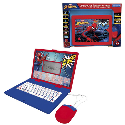 Lexibook Ordinateur éducatif bilingue Spiderman
