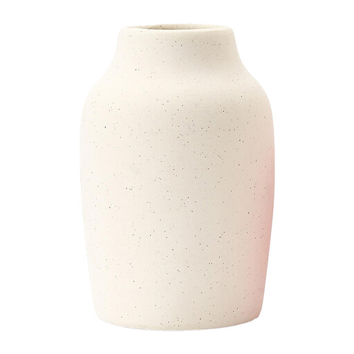 Rustic Farmhouse-Style Ceramic Flower Vase