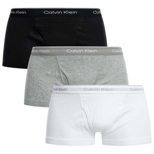Calvin Klein Trunk 3 Pk MP1 in zwart, wit en grijs