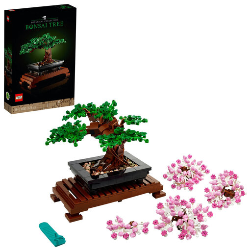 LEGO Botanicals 10281 Bonsai Tree with green and pink leaves