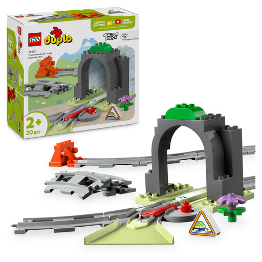 LEGO DUPLO Town 10425 Train Tunnel and Tracks Expansion Building Set