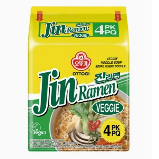 Ottogi Jin Ramen (Veggie) Multi Pack Of 4