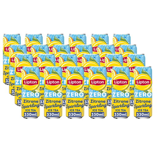 Lipton Sparkling Ice Tea Zitrone Ohne Zucker 24x0.33L