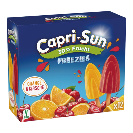 CAPRI-SUN Orange & Cherry Ice Pops x12 444g