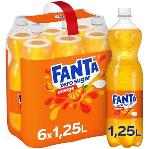 Fanta Zero Sugar Orange 6x1,25L Flaschen