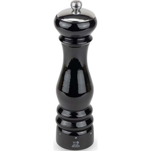 Peugeot Paris Salt Mill - 22cm, Black Lacquered Wood