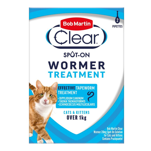 Bob Martin Wormer Spot-On Solution for Cats & Kittens