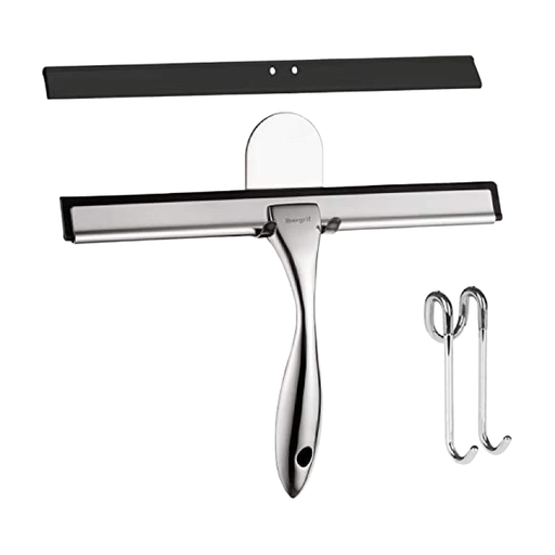 Ibergrif Shower Squeegee with Stainless Steel Handle