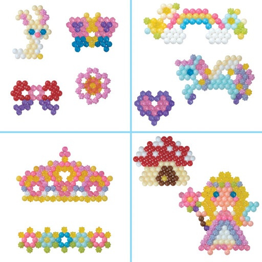 Aquabeads 31766 Fairy-Tale Accessories Craft Kit with 800+ Beads & Wearable Base Accessories
