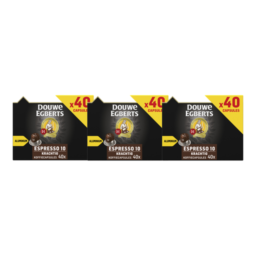 Douwe Egberts Espresso Strong Coffee Capsules - 40 pcs x3