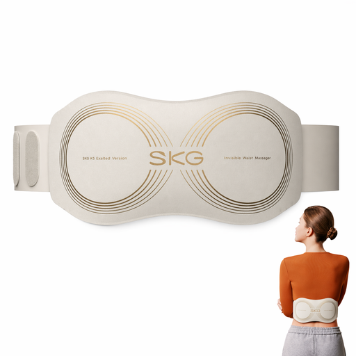 SKG W7 Pro Lower Back Massager Lower Back Pain Relief 11 Modes 2 Massage Heads 3 levels of Hot Compress Gift for lover