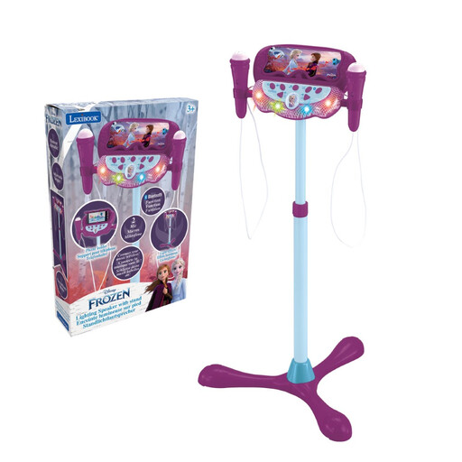 Lexibook Frozen Light-Up Adjustable Stand Microphone with Speaker