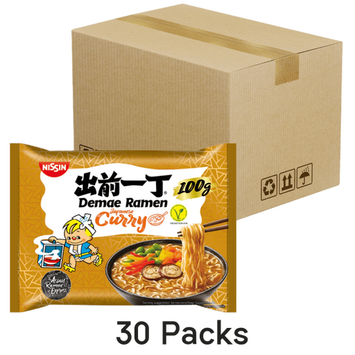 Nissin Instant Demae Ramen Noodle Japanese Curry 30x100g