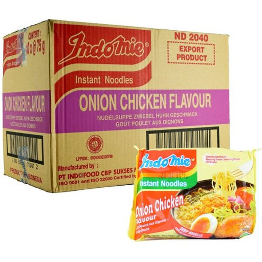 Indomie Noodles Onion Chicken Flavour 40 x75g (Indonesian Import)