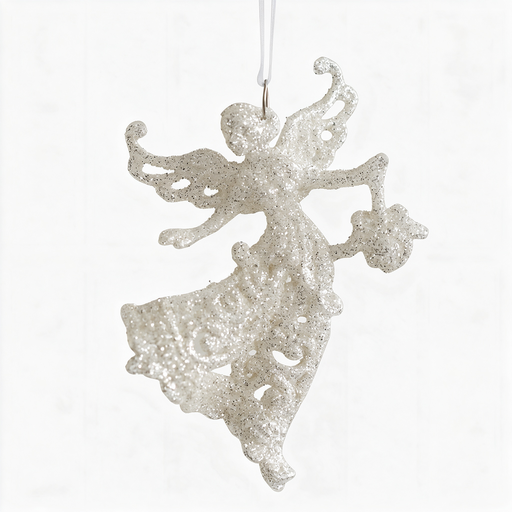 2PCs White Dancing Angel Hanging Ornament