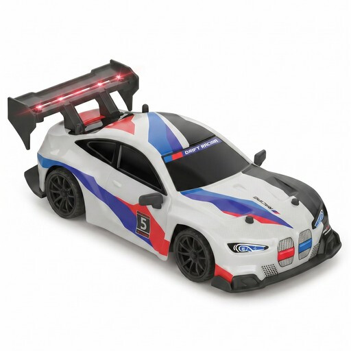1:24 4WD BMW RC Drift Car, 2.4G Proportional Speed, Dual Swap Tires, Full LED Lights, 50M Range Indoor Hobby Toy for Ages 8+, One Piece in White