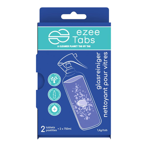EZEE Tabs 玻璃清洁片 2 片装