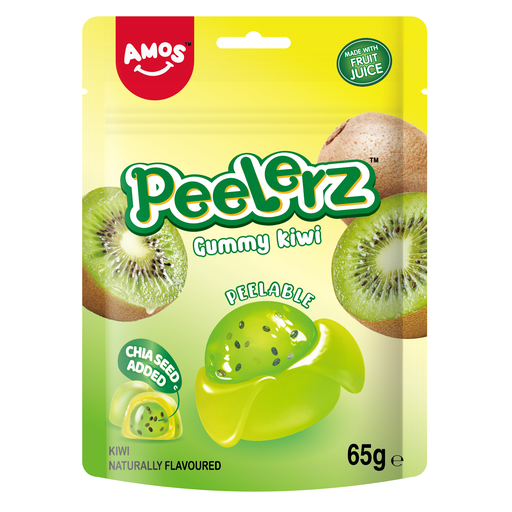 Amos Peelerz Gummy Kiwi 65g pack