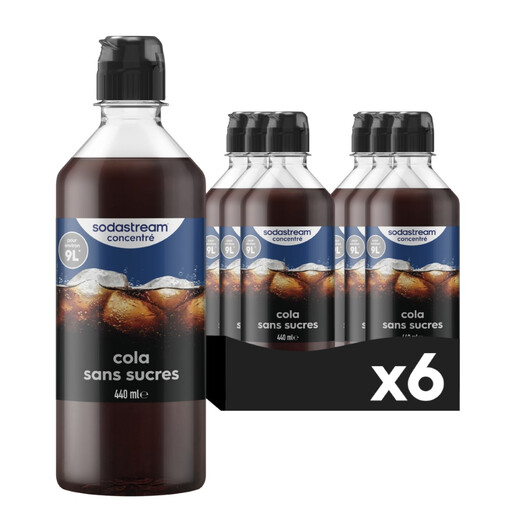Pack de 6 concentrés SodaStream Cola Sans Sucres
