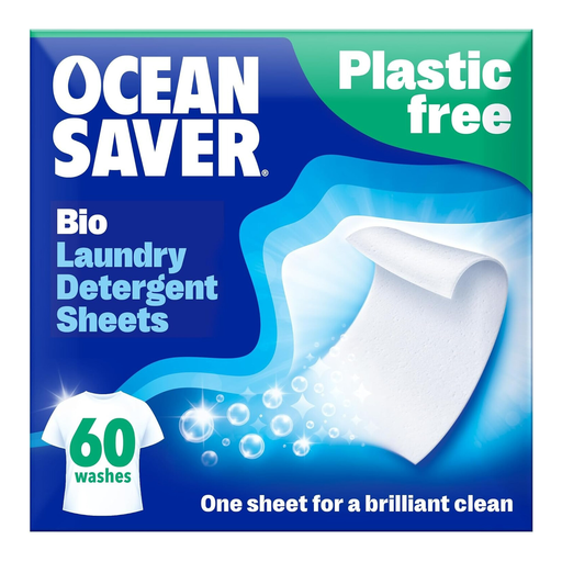 OceanSaver Eco Laundry Detergent Sheets Bio 60 Washes