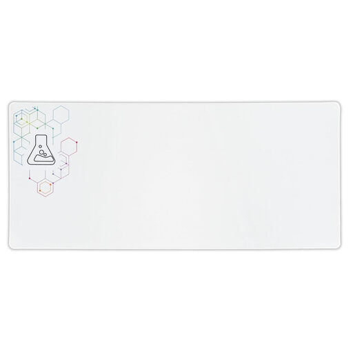 THE G-LAB Pad Selenium Gaming Mouse Pad XXL (900 x 400 mm) Control Surface, Non-Slip Base, Stitched Edges - White