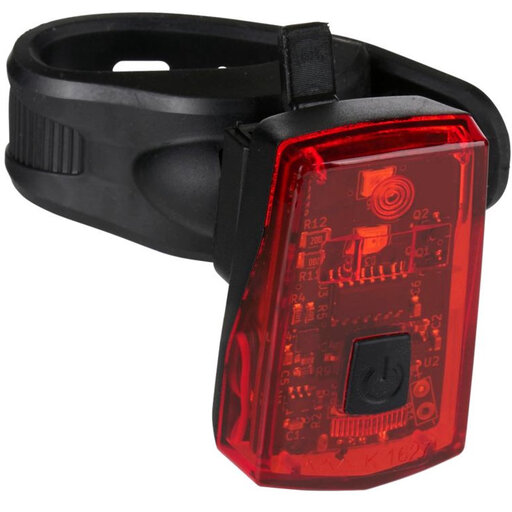 Dunlop Bike Rear Light with Brakelight - Black