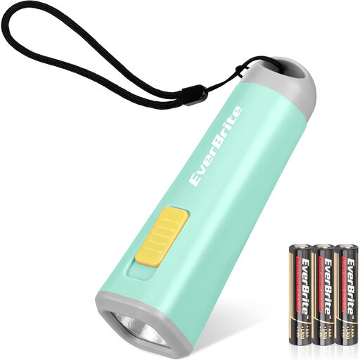 Mini LED Kids Flashlight 46g Lightweight Camping Emergency Reading Light Green