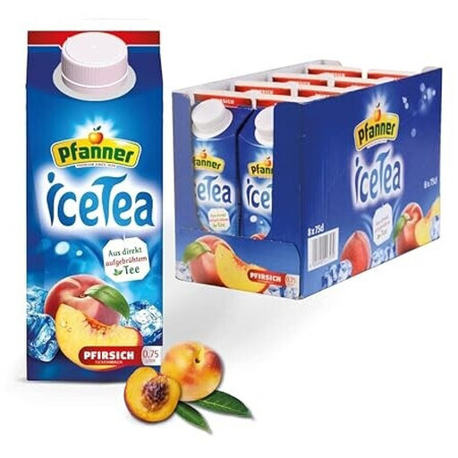 Pfanner Peach Iced Tea 8x0.75L