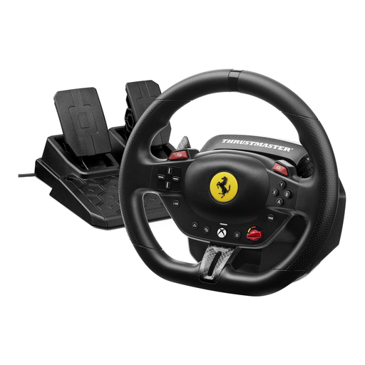 Thrustmaster T98-X Ferrari 296 GTS racing wheel with pedal set for Xbox Series X/S/One/PC - black
