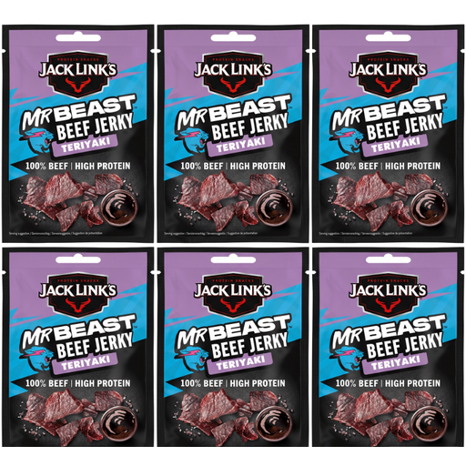 Jack Links Beef Jerky Teriyaki 25gx 6 pcs