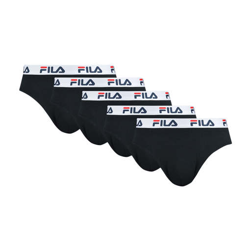 FILA Men's Briefs 5-Pack Black Size S