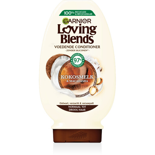 Après-shampoing Garnier Loving Blends au lait de coco et à la macadamia, 250 ml