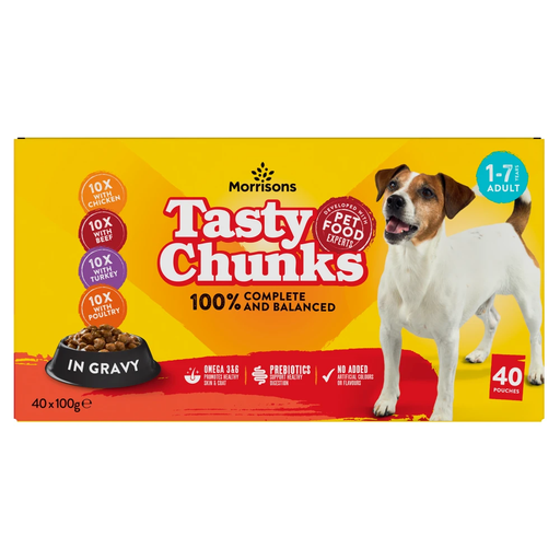 Morrisons Tasty Chunks in Gravy Adult Dog Food