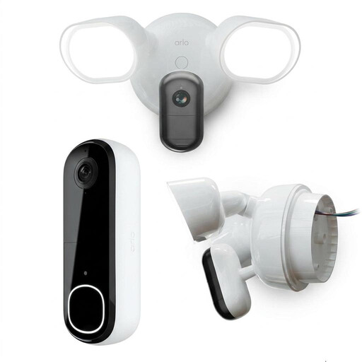 ARLO Protected Home Bundle: 2 2K Outdoor Cameras + Video Doorbell