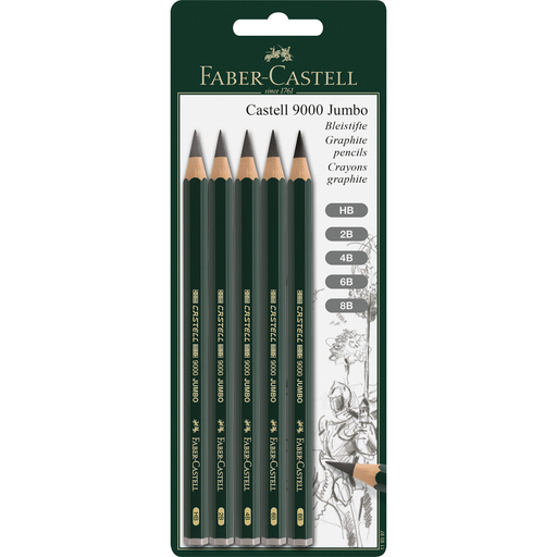 Faber-Castell Graphite Pencil Castell 9000 Jumbo BC