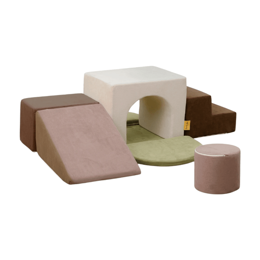 BanaSuper Foam Climbing Blocks for Children, Grey