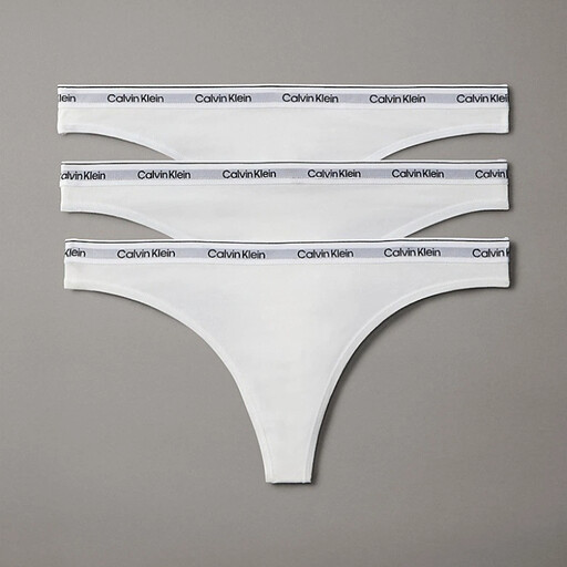 Calvin Klein 3-pack strings - Icon Logo - White XL