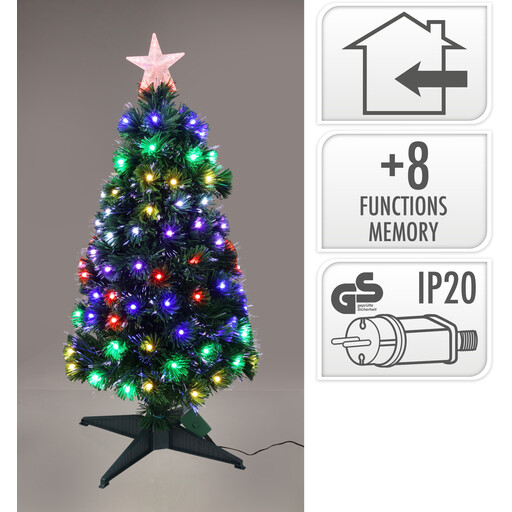 XMAS TREE 90CM FIBER OPTIC RGB