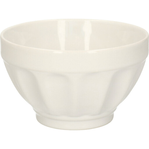 Secret de Gourmet Colorama Ribbed Bowl - 600 mL, Ivory White