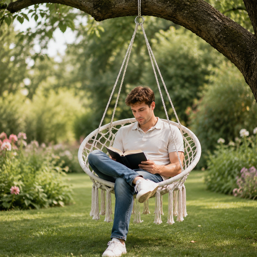 Chaise Hamac de Jardin terrabeta en Corde Polyester-Coton