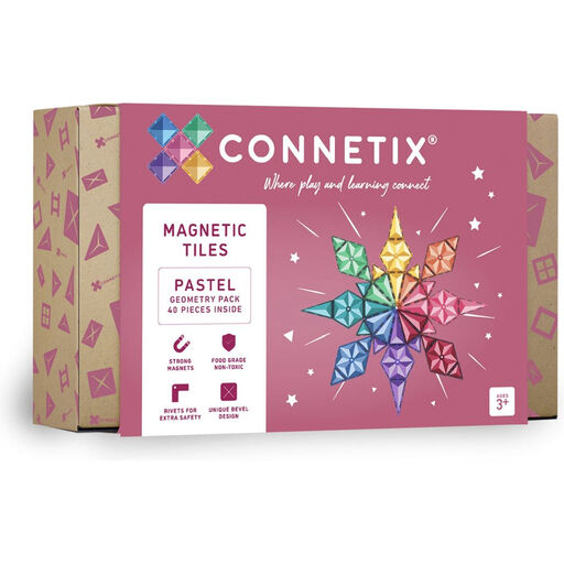 Connetix Pastel Geometry Pack 40 pieces