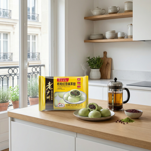 Guanhua Yipin Matcha Red Bean Bun 360g