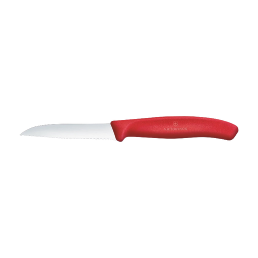 Victorinox Swiss Classic Vegetable Knife, 8cm, Serrated Edge, Red