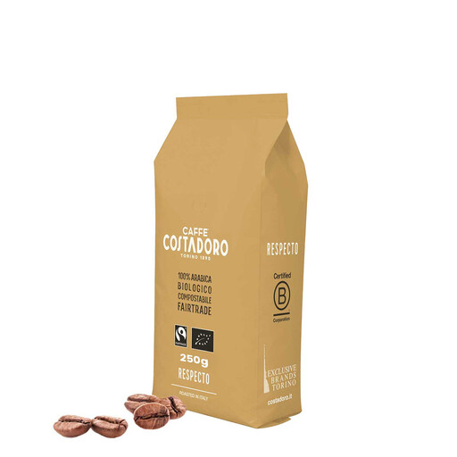 COSTADORO Arabica Bean Coffee, Organic and Fairtrade, 250 g