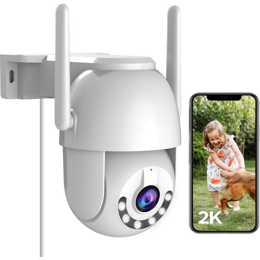 JOOAN 2K Outdoor Security Camera LAN 2.4G WiFi 360°PTZ Cam