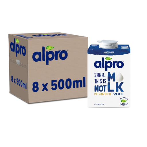 Alpro Not Mlk Full-Fat Milk Alternative 8-Pack