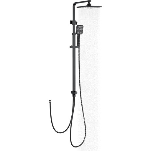 HOMELODY Shower System Without Fittings, Black