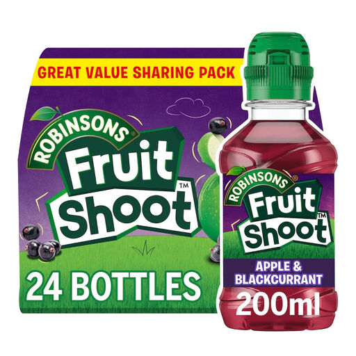Fruitshoot Apple and Blackcurrant, 24 bottles of 200ml